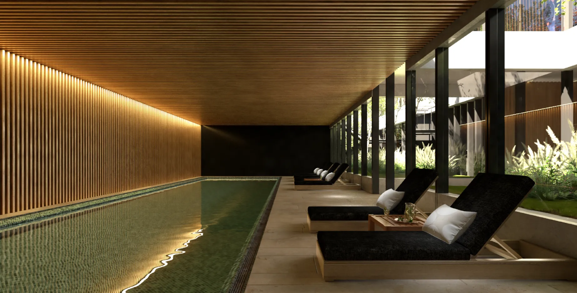 BLACK TOWER Piscina Cubierta